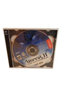 Unreal II 2 The Awakening Windows PC ATARI EPIC Game 2 Discs